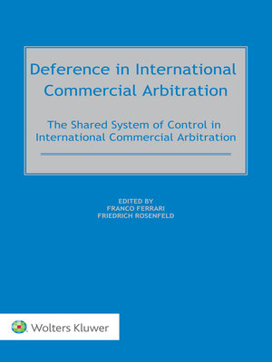 cover image of Deference in International Commercial Arbitration